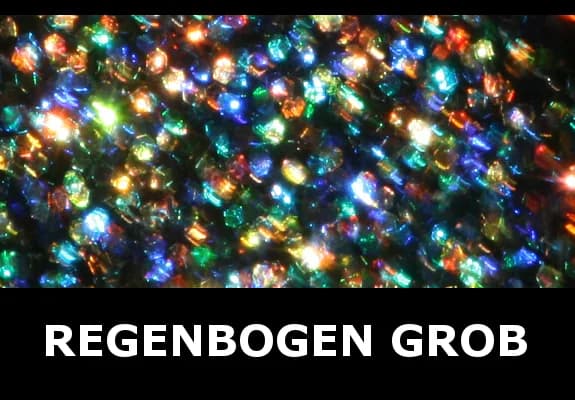Transparent glitter, rainbow - coarse 100 g