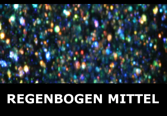 Transparent glitter, rainbow - medium 100 g