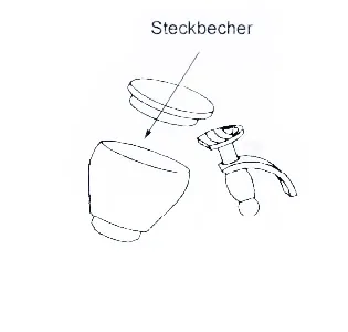 Steckbecher für Evolution-Saugsystem (Nr.2344)