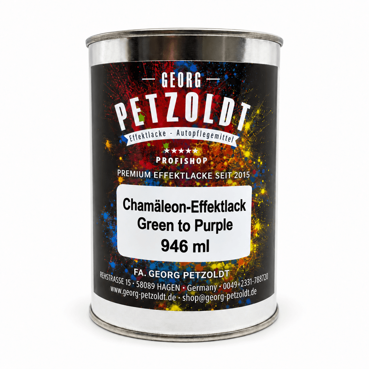 Chameleon effect paint, Green to Purple