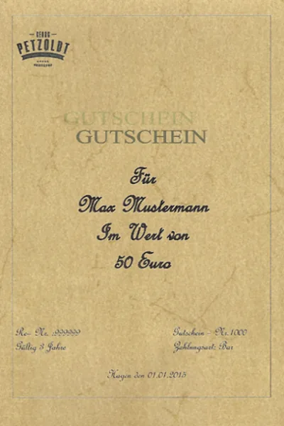 Gutschein 50€