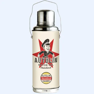 Sausebub retro metal vacuum flask