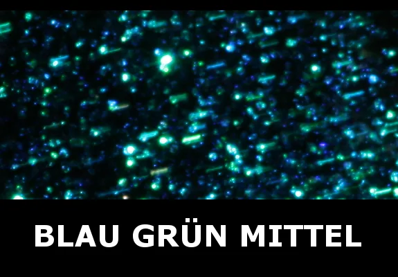 Transparent-Glimmer Blau / Grün - mittel 100 g