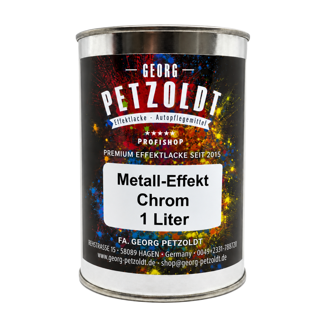 Georg Petzoldt Metall-Effekt Chrom, 1-Liter-Dose