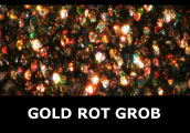 Transparent-Glimmer, Gold / Rot - grob 100 g