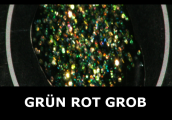 Transparent-Glimmer, Grn / Rot - grob 100 g